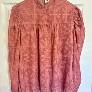 Elegant Coral Blouse